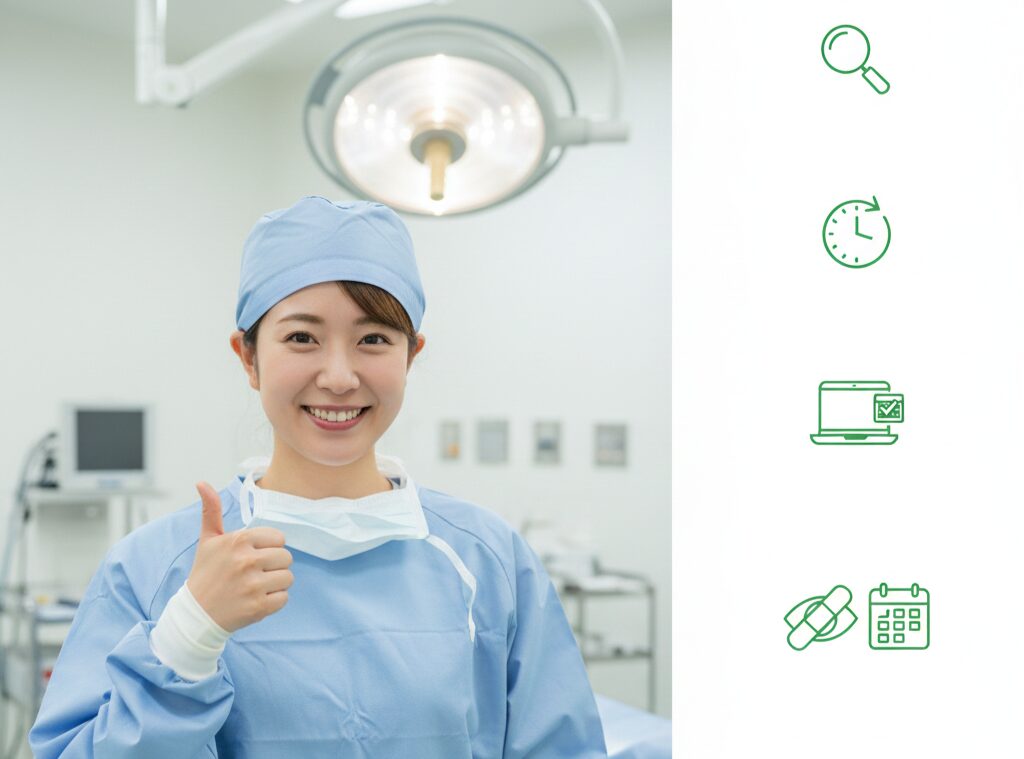 ICL手術の流れとダウンタイム