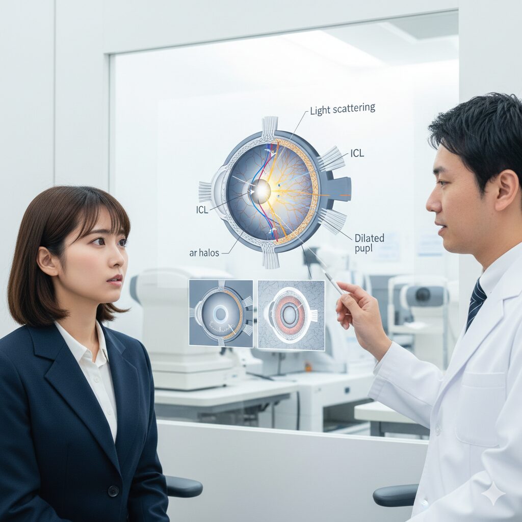 なぜICLでハローグレアが起こるのか？原因を構造的に解説