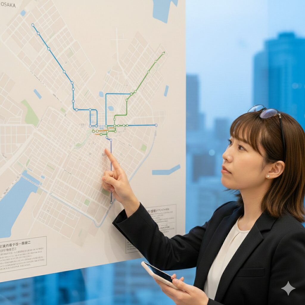 大阪のエリア別・通いやすさ比較（梅田・なんば・天王寺ほか）