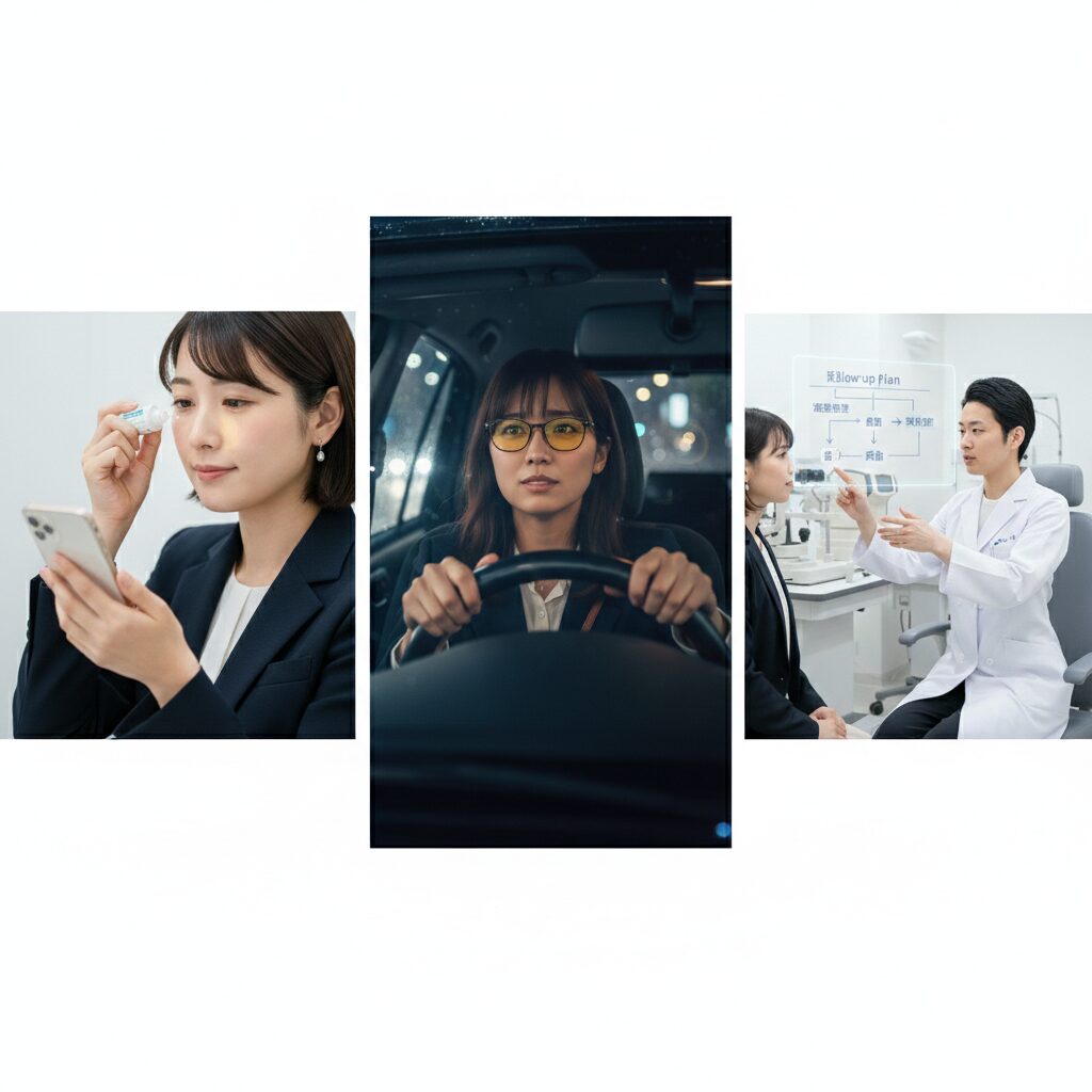 ハローグレアを軽減する対処法