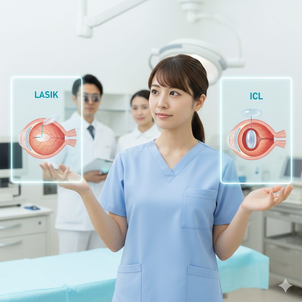 そもそもICLとレーシックの根本的な違い