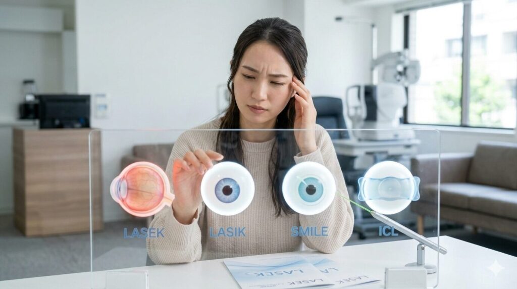 ラセックの痛みは他の近視手術より強い？