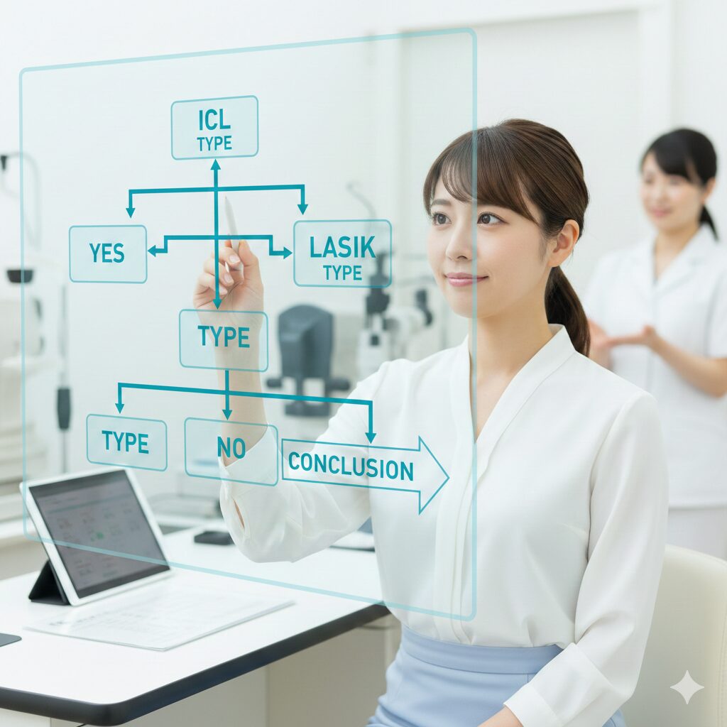 3分でわかる｜ICLとレーシック診断チャート【結論つき】