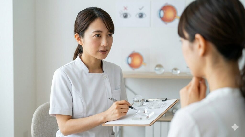 【視能訓練士の視点】検査・カウンセリングで感じるIPCL検討者の共通点